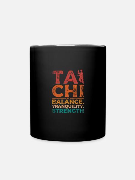 Tai chi équilibre, tranquillité, force - Mug uni - noir