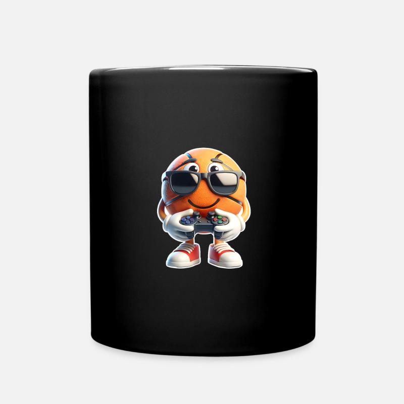 Basketball Gamer - Tasse einfarbig - Schwarz