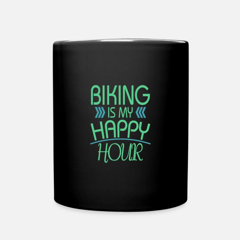 Fahrrad - Tasse einfarbig - Schwarz