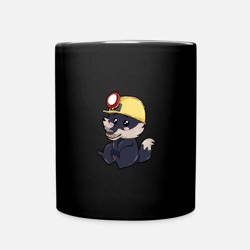 Loup mineur - Mug uni - noir