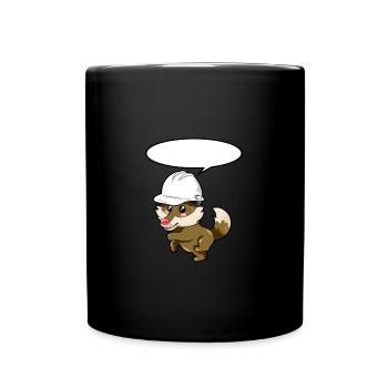 Ingeneur Wolf - Tasse einfarbig - Schwarz - Vorne