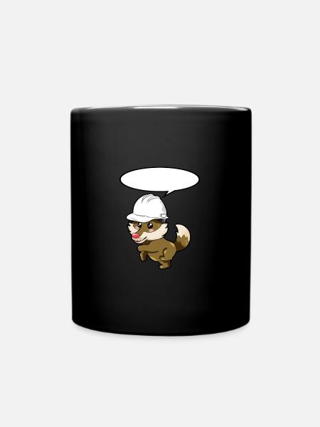 Ingeneur Wolf - Tasse einfarbig - Schwarz