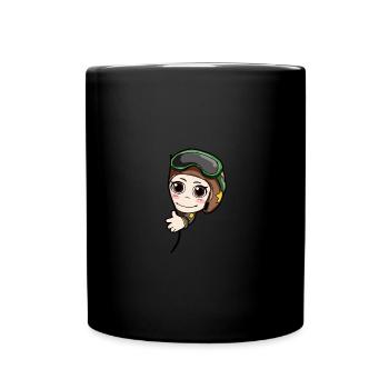 Baby Pilot Pregnant Pregnancy - Full Colour Mug - black - Front