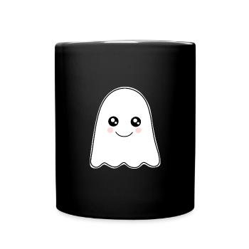 Kawaii Ghost Ghosts Halloween Halloween Costume - Full Colour Mug - black - Front