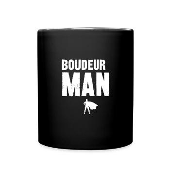 boudeur man - Mug uni - noir - Devant