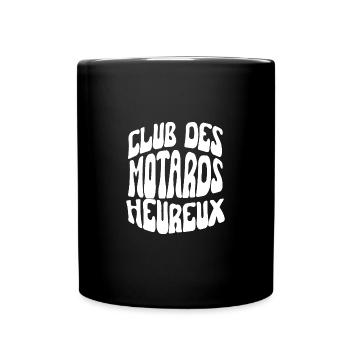 club des motards heureux - Mug uni - noir - Devant