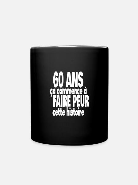 60 ans - Mug uni - noir