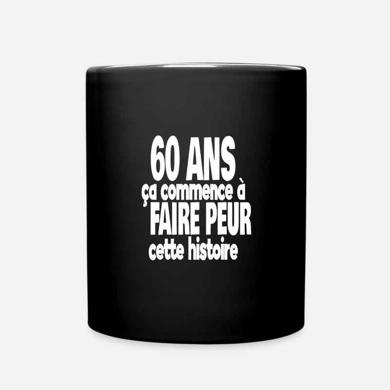 60 ans - Mug uni - noir