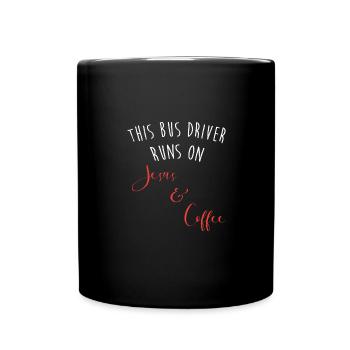 Chauffeur d’autobus scolaire Autobus scolaire - Mug uni - noir - Devant