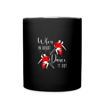 Salsa Tänzer Tänzerin - Tasse einfarbig - Schwarz - Vorne