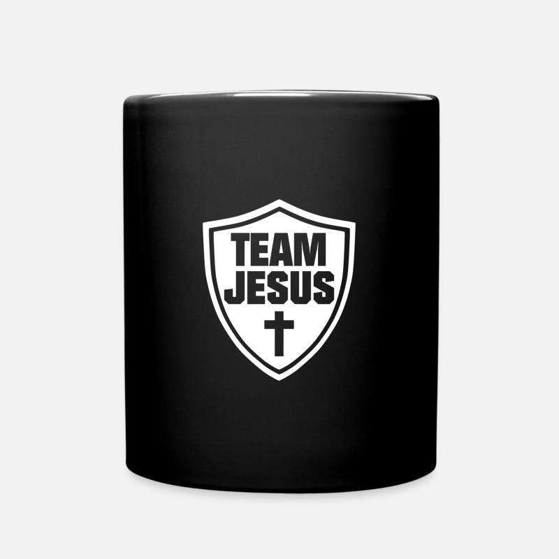 Jesus - Christus - Team Jesus - Tasse einfarbig - Schwarz