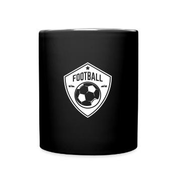 SOCCER FOOTBALLER SOCCER TEAM PLAYER MOTIVES - Full Colour Mug - black - Front