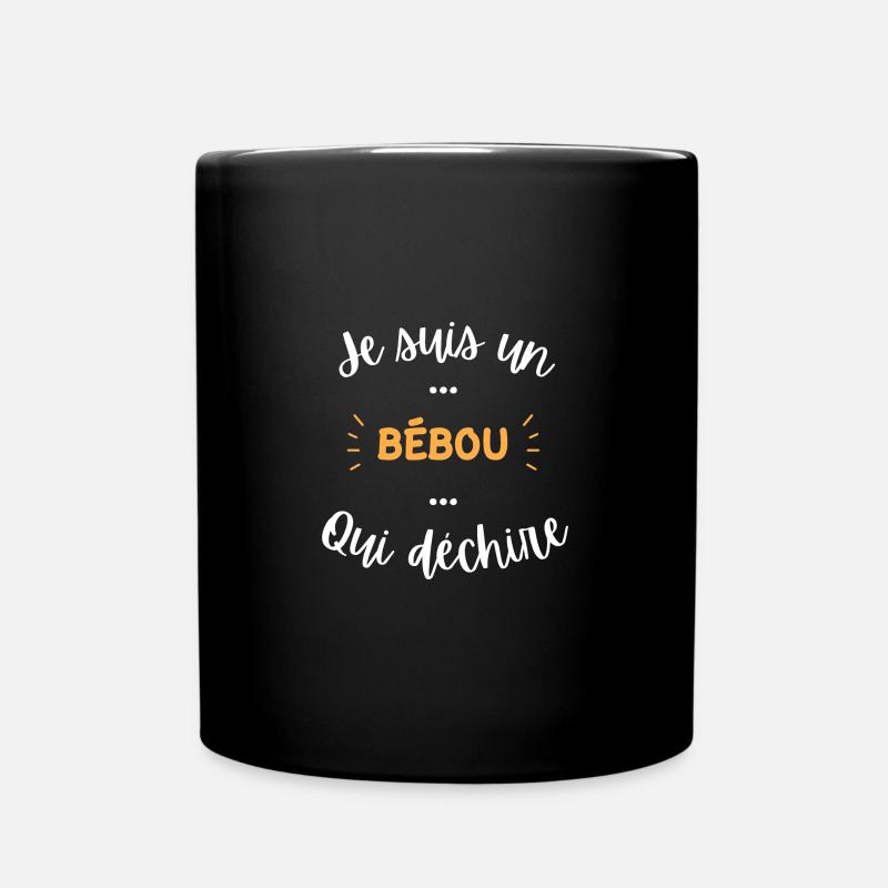 je suis un bébou qui déchire - Mug uni - noir