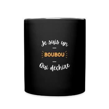je suis un boubou qui déchire - Mug uni - noir - Devant