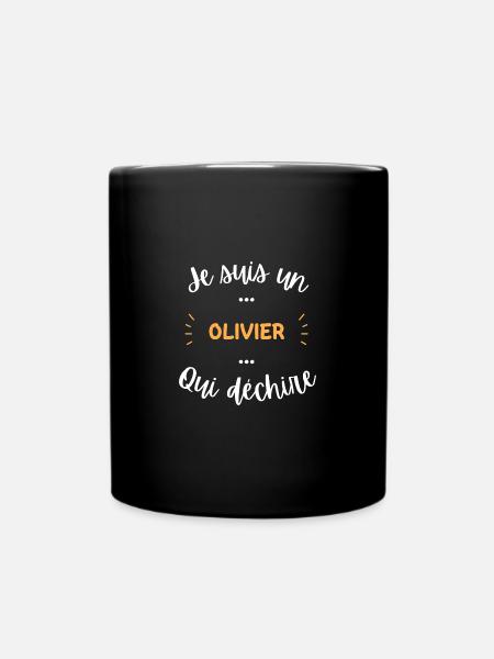 je suis un olivier qui déchire - Mug uni - noir