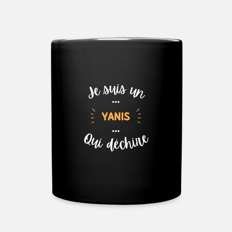 Je suis un Yanis qui déchire - Mug uni - noir