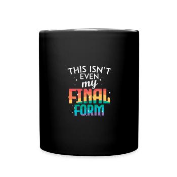 Schwule LGBT Pride Gay Rainbow Flag - Tasse einfarbig - Schwarz - Vorne