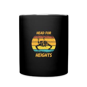 Skydiving Parachuting Skydive Skydiver - Tasse einfarbig - Schwarz - Vorne