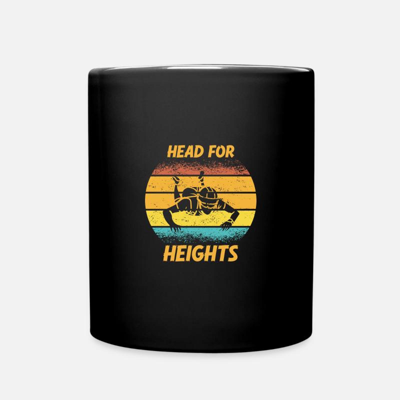 Skydiving Parachuting Skydive Skydiver - Full Colour Mug - black