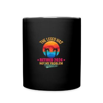 La légende a pris sa retraite 2024 n’est plus mon problème - Mug uni - noir - Devant