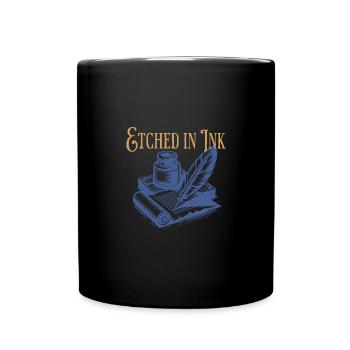 Dark Academia gravé à l’encre - Mug uni - noir - Devant