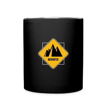 bergfex bergsteiger alpinist bergwandern - Tasse einfarbig - Schwarz - Vorne