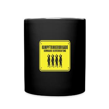 Kampftrinkerbrigade kommando biervernichtung - Tasse einfarbig - Schwarz - Vorne