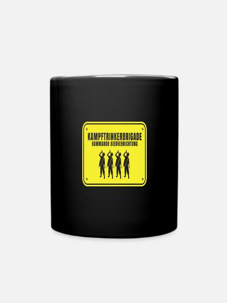 Kampftrinkerbrigade kommando biervernichtung - Tasse einfarbig - Schwarz