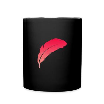 Feather Feeling #2 - Tasse einfarbig - Schwarz - Vorne