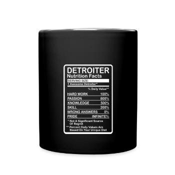Detroit - Full Colour Mug - black - Front