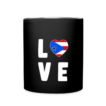 Puerto Rico - Tasse einfarbig - Schwarz - Vorne