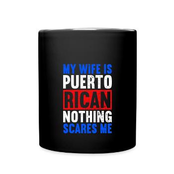 Puerto Rico - Tasse einfarbig - Schwarz - Vorne