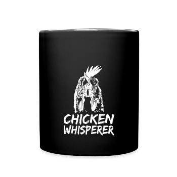 Hühnerflüsterer Chuchoteur de poulet - Mug uni - noir - Devant