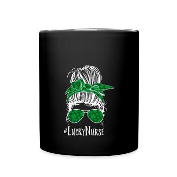 Krankenschwester Nurse Life - Tasse einfarbig - Schwarz - Vorne