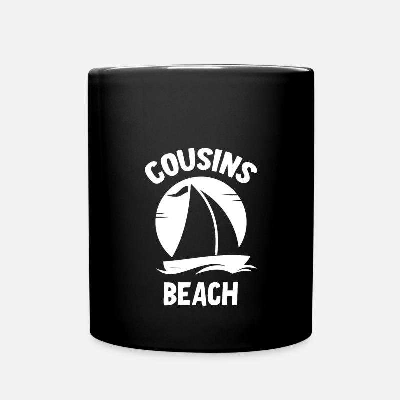 Cousins Beach - Tasse einfarbig - Schwarz