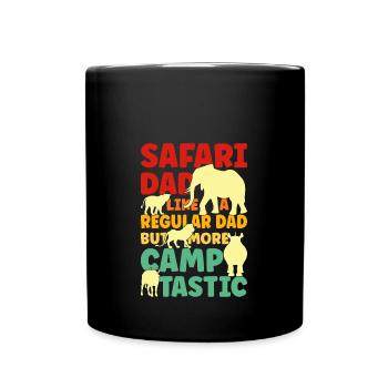 Safari Papa - Mug uni - noir - Devant