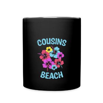Cousins Beach - Full Colour Mug - black - Front