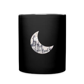 Castle Castle Bergfried Design Middle Ages - Full Colour Mug - black - Front