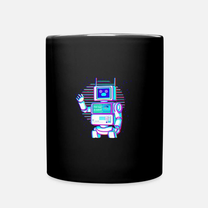 i'm not a robot - Full Colour Mug - black