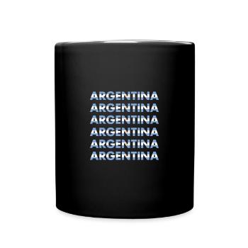 Rugby Rugby Rugby Rugby Rugby Argentina Rugby - Tasse einfarbig - Schwarz - Vorne