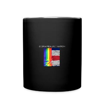 2 DRAPEAUX, 1 NATION LGBTQ x FRANCE - Mug uni - noir - Devant
