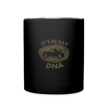 Abschleppdienst DNA - Es ist in meiner DNA Design - Tasse einfarbig - Schwarz - Vorne