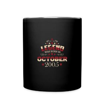 Une légende est née en octobre 2005 - Mug uni - noir - Devant