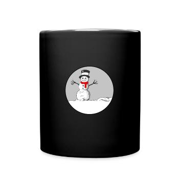 SNOWMAN - Full Colour Mug - black - Front