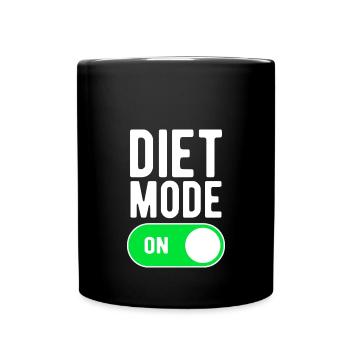 Mode Régime ON Gym Musculation Poids Séance D’entraînement - Mug uni - noir - Devant