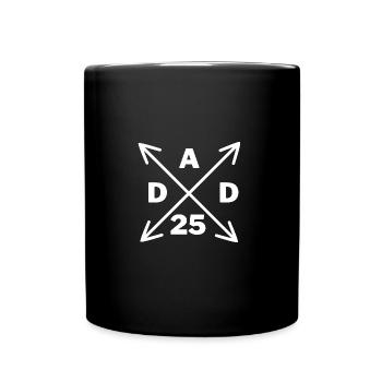 Becoming Dad 2025 – Gift for Daddy and Father - Full Colour Mug - black - Front