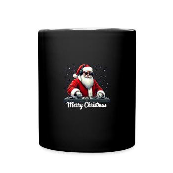 Père Noël DJ Weihnachtsmann - Mug uni - noir - Devant