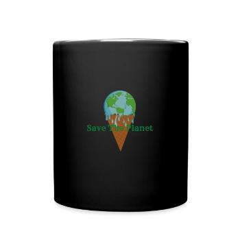 Save The Planet - Full Colour Mug - black - Front