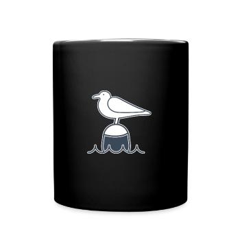 Maritimi Seagull - Full Colour Mug - black - Front