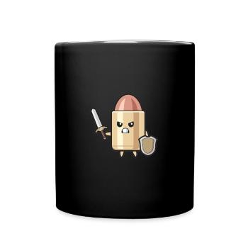 Angry Bullet - Tasse einfarbig - Schwarz - Vorne